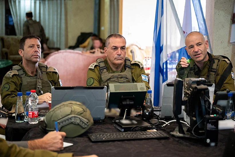 הרמטכ"ל אייל זמיר עם אלוף פיקוד המרכז אבי בלוט בצפון השומרון