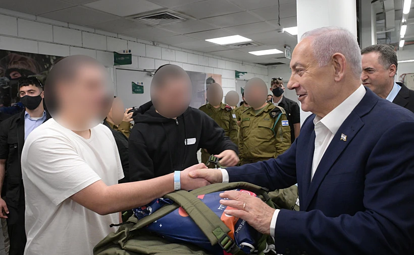 ראש הממשלה נתניהו בביקור בבקו"ם