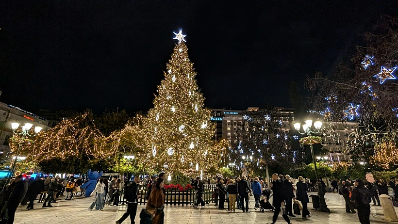 עץ חג המולד בכיכר סינטגמה