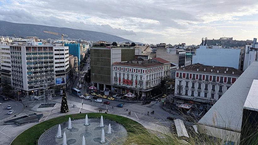 הנוף ממלון Skylark אתונה