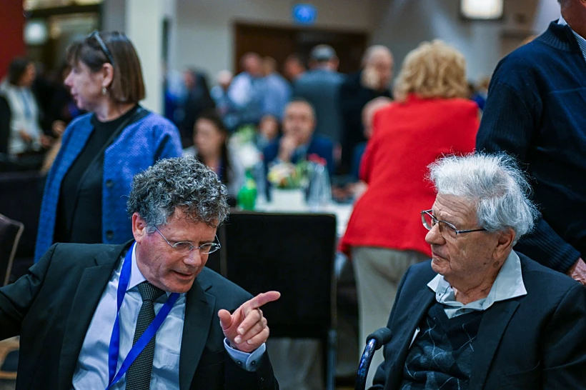 הנשיא עמית והנשיא בדימוס ברק בכנס העמותה למשפט ציבורי