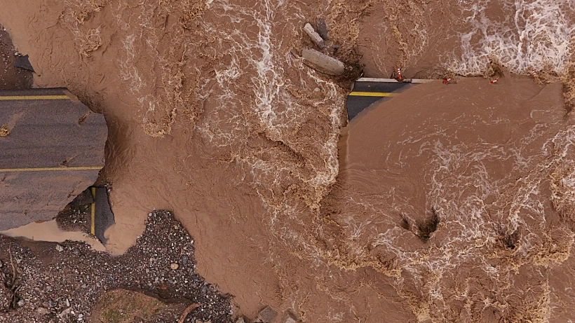 הנזקים ביוון בעקבות הסערה ביירון