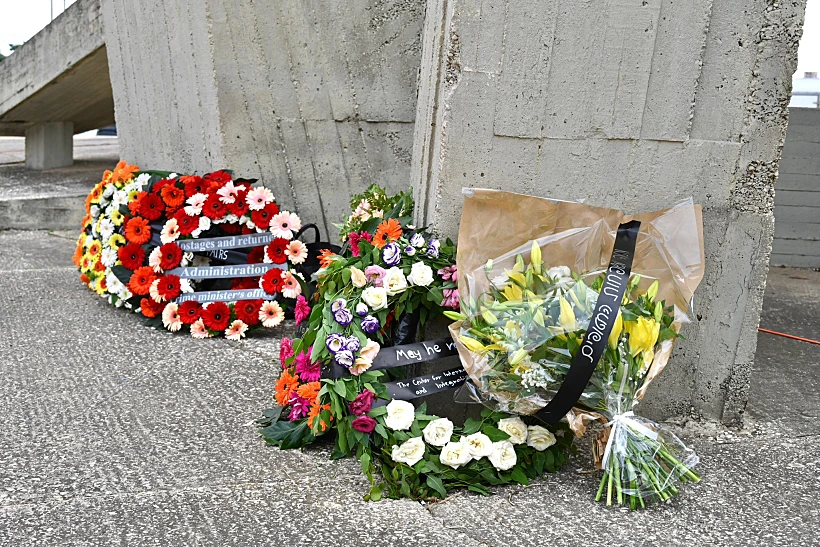 טקס הפרידה מסותטיסאק רינטלאק באנדרטת חטיבה 8 בנתב"ג