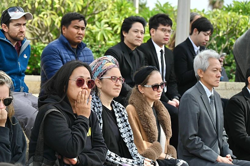 טקס הפרידה מסותטיסאק רינטלאק באנדרטת חטיבה 8 בנתב"ג