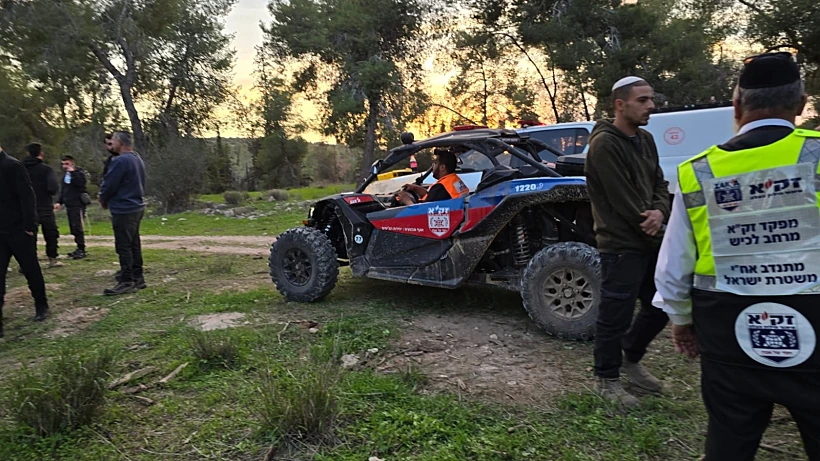 אזור מציאת הגופה ליד בית גוברין