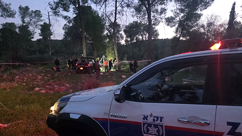 אזור מציאת הגופה ליד בית גוברין