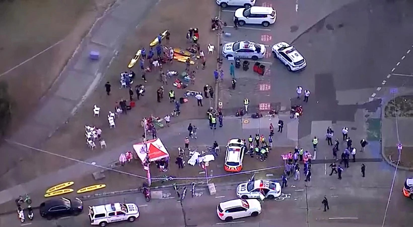 זירת הפיגוע בחוף בונדיי בסידני