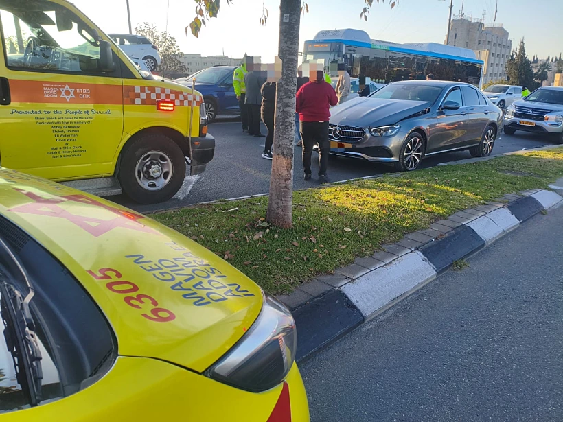 זירת התאונה בירושלים