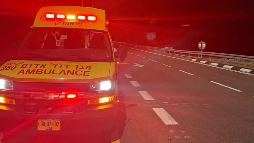 זירת התאונה סמוך לניר עם