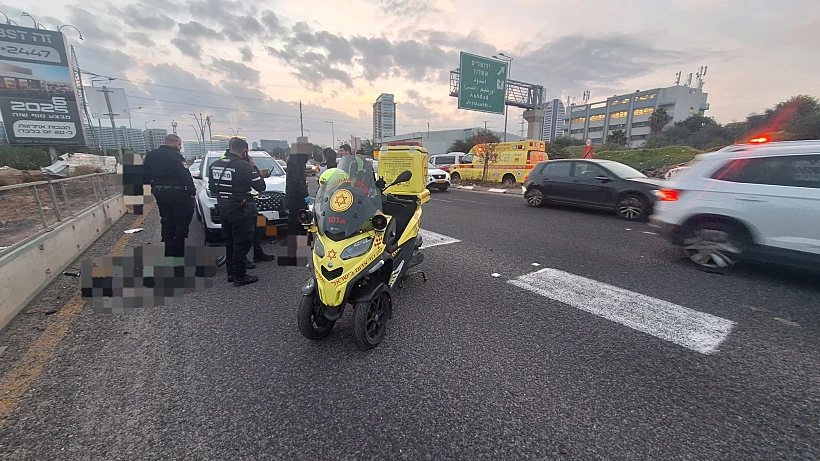 זירת התאונה בבני ברק