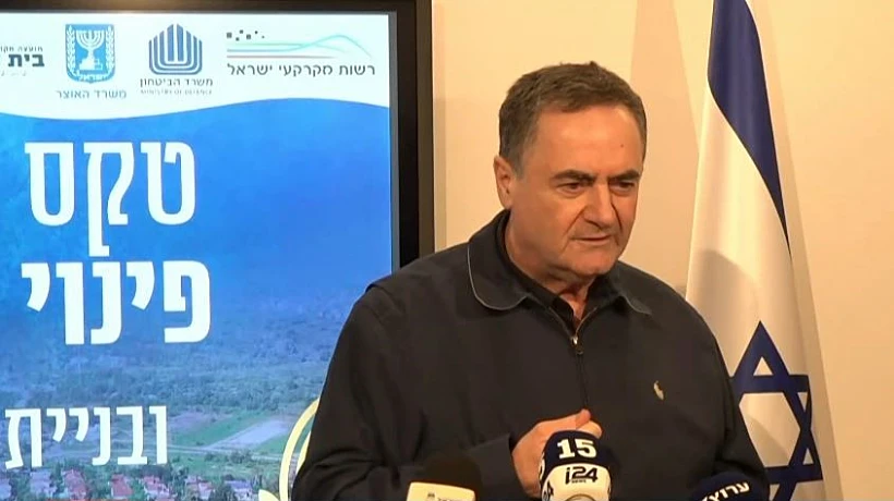 השר ישראל כ"ץ בטקס פינוי חטמ"ר בנימין בבית אל