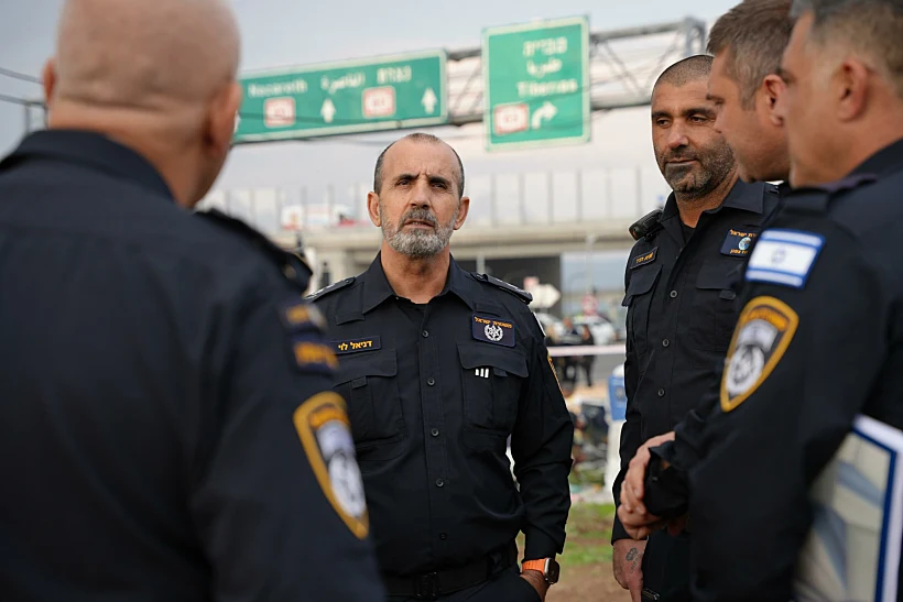 המפכ"ל דני לוי בזירה בכניסה לעפולה