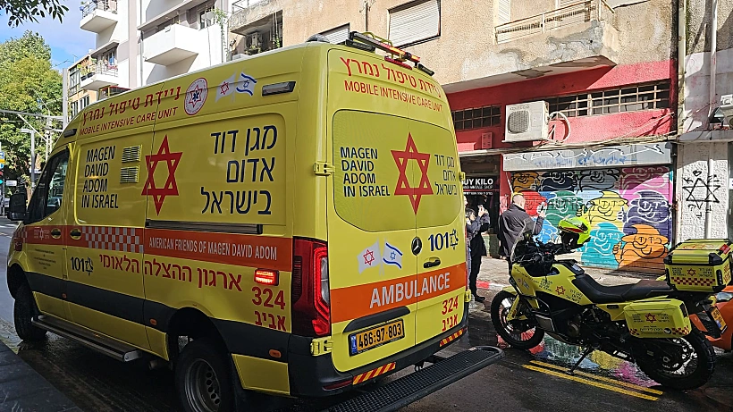 זירת קריסת המרפסת בדרום תל אביב