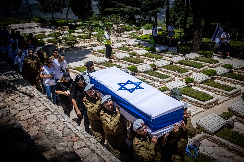 הלווייתו של רס"מ (מיל') אלירן מזרחי ששם קץ לחייו, יוני 2024