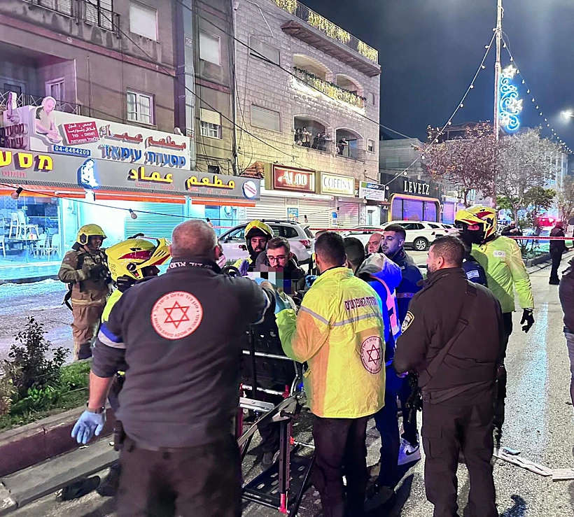 זירת השריפה בנצרת