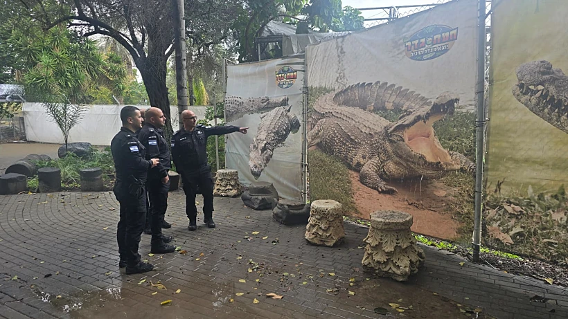 אנשי מקצוע של שב״ס בסיור בחמת גדר כדי לבדוק ייבוא תנינים לבתי כלא ביטחוניים