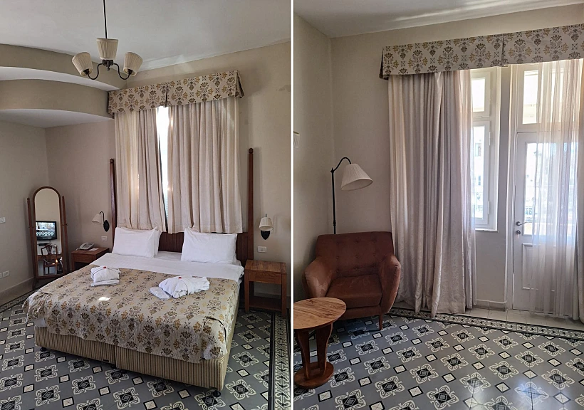 חדר בסגנון תקופתי במלון קולוני חיפה