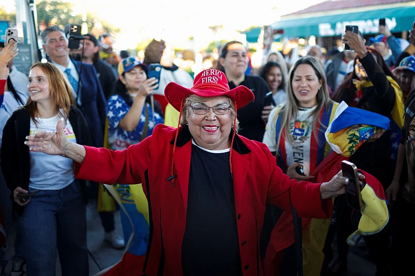 אזרחים בארה"ב צוהלים אחרי התקיפה בוונצואלה