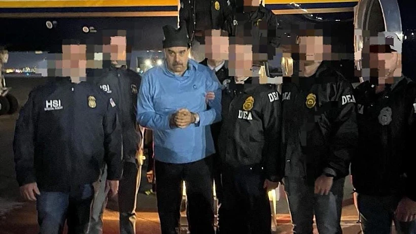 נשיא ונצואלה מדורו בהגעתו לניו יורק