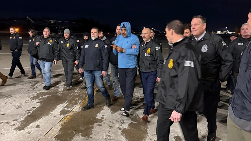 נשיא ונצואלה מדורו בהגעתו לניו יורק