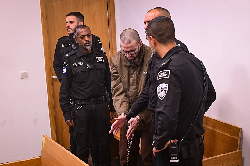 המחבל אבראהים שלהוב בבית המשפט