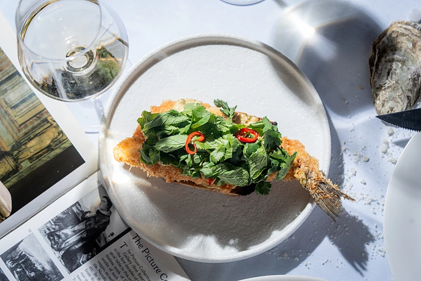 מנת דג בבראנץ' החדש של "קפה אירופה"