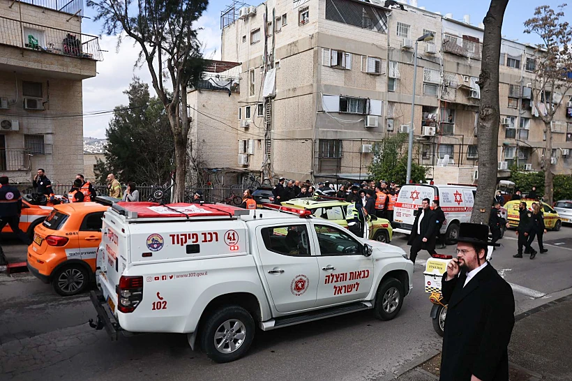 זירת האסון בפעוטון בירושלים