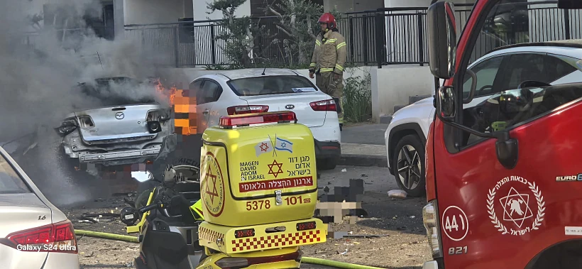זירת פיצוץ הרכב ביפו