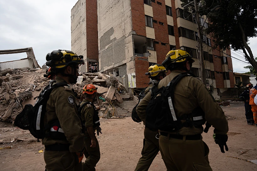 מאמצי החילוץ בעקבות רעש האדמה בקולומביה