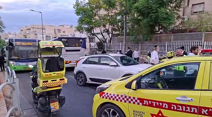 זירת התאונה במודיעין עילית
