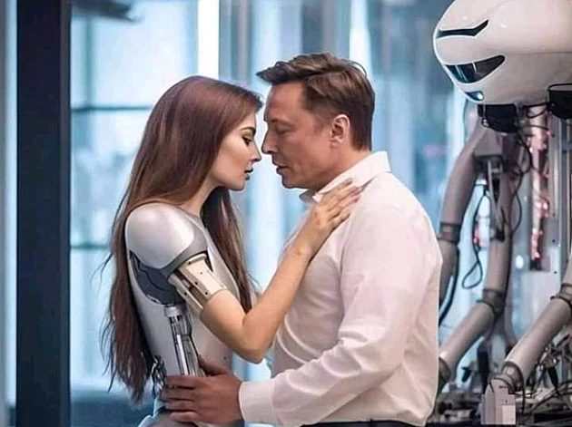 מה עומד מאחורי התמונות של אילון מאסק מנשק רובוטיות?