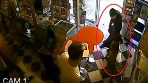 רץ ברשת - חברו הטוב של האדם: צפו בכלב מציל את בעליו משודד חמוש