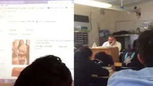רץ ברשת - מול כל הכיתה: המורה נחשף בערוותו
