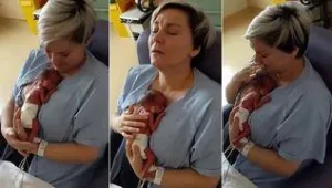 רץ ברשת - הרגע המזוקק שאמא מתאהבת בבנה שזה עתה נולד