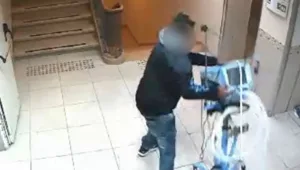 מסע הרס בבית החולים תועד במצלמה