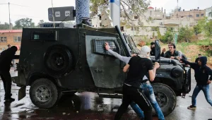 רעולי פנים תקפו רכב ובו לוחמי משמר הגבול 