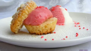 מאפינס גלידה תות לימון (פרווה)