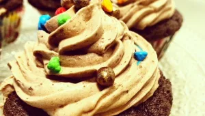 קאפקייקס שוקולד בקרם שוקולד/וניל