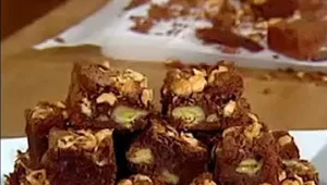 בראוניז שוקולד לבן ובננות