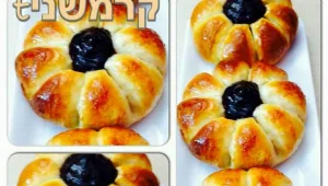 סופגניות פרח אפויות