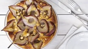 טארט אגסים עם קרם שקדים