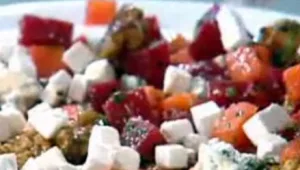 סלט סלק בטטה וגבינת פטה