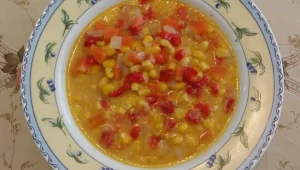 מרק תירס חלבי או צמחוני