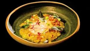 ריזוטו דלעת עם קרם פרש אמרטו