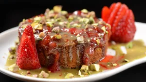 טארט פיסטוק וריבת תותים / מעיין סוויסה