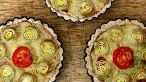 קיש אישי כרישה ועגבניות שרי