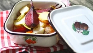 שורשים במיסו מזוגגים בתנור