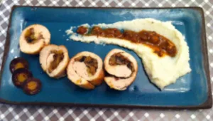 בלוטין עוף במילוי ערמונים