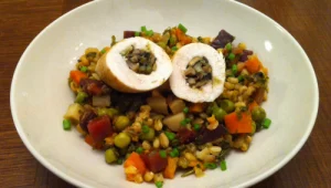 חזה עוף ממולא בפטריות