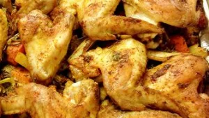 כנפיים עם ירקות